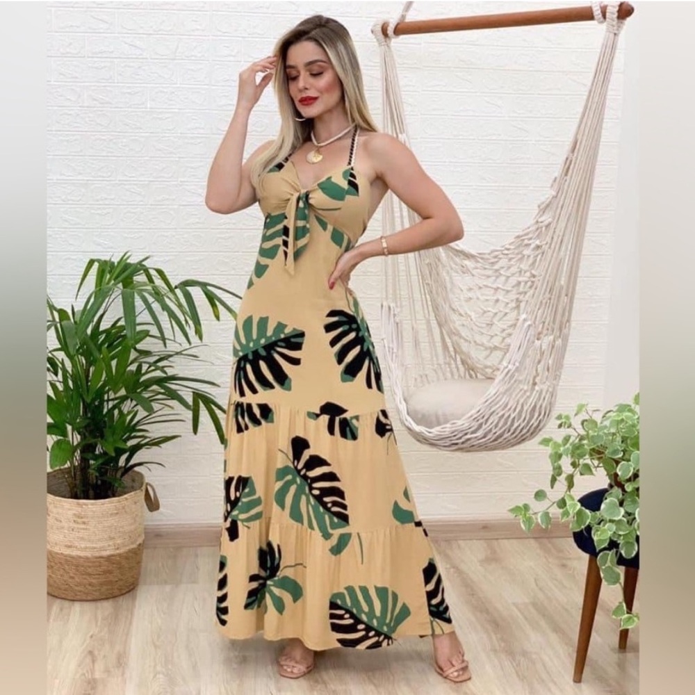 003 Brazilian Brand Boutique Maxi Dress, Size 40 (6 US)